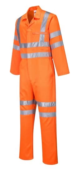 Portwest RT42 - Warnschutz-Overall Aus Polyester/Baumwolle Mit Reflexstreifen, Reguläre Größe, Orange -Arbeitsschutzkleidung Geschäft CBF97B62 60C3 2119 04F1 E3D6F961DC61