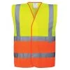 Portwest C481 - Zweifarbige Warnschutz-Weste, Reflexstreifen (10 Stücke In Paket), Gelb-Orange -Arbeitsschutzkleidung Geschäft CC0800E2 B982 8F52 014C 4B0B45D12A0B
