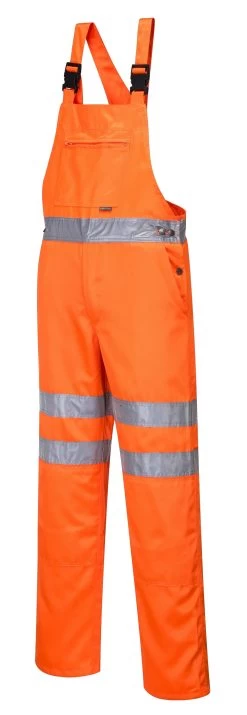 Portwest RT43 - Warnschutz-Latzhose RIS Mit Reflexstreifen Und Verstärktem Kniebereich, Reguläre Größe, Orange -Arbeitsschutzkleidung Geschäft CC472784 BAE1 94F8 1924 E9459E83F7B4