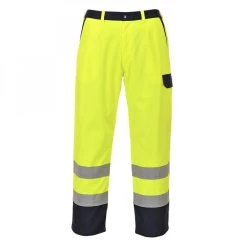 Portwest FR92 - Bizflame Pro Warnschutzhose Mit Schweißerschutz, Flammhemmend, Elektrostatisch, Reguläre Größe, Gelb