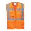 Portwest C376 - Warnschutz-Weste, Reflektierend, Atmungsaktiv (5 Stücke In Paket), Orange -Arbeitsschutzkleidung Geschäft D073FB15 9707 06BE 13E3 4098E99AD630