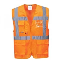 Portwest C376 - Warnschutz-Weste, Reflektierend, Atmungsaktiv (5 Stücke In Paket), Orange
