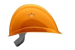 VOSS HELME INAP-Profiler Leichter Schutzhelm Für Allgemeine Arbeit - Mit 6-Punkt-Gurtband-Innenausstattung (5 Stücke In Paket), Verkehrsorange