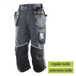 Jobman 2281 Arbeits Piratenhose Core, Reguläre Größe, Dunkelgrau/schwarz