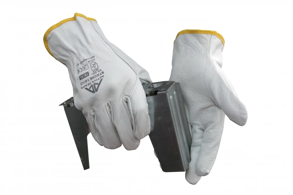Active Gear Active STRONG S6110 Arbeitshandschuhe Aus Büffelleder (120 Paare In Karton), Weiß 6 Active Gear Active STRONG S6110 Arbeitshandschuhe Aus Büffelleder (120 Paare In Karton), Weiß – Bild 4
