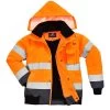 Portwest C465 - Kontrast Warnschutz 3-in-1 Pilotenjacke Aus Polyester, Reflektierend, Wasserdicht, Winddicht, Kältebeständig, Orange-Marine -Arbeitsschutzkleidung Geschäft D7C409E2 37DA 992D D40E E58B0E009C0E