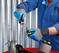 Showa 376R Arbeitshandschuhe Aus Nylon Und Polyester Mit Doppelter Beschichtung Aus Nitril (10 Paare In Paket), Blau-grau -Arbeitsschutzkleidung Geschäft D80DD607 866B DF64 4FE6 D3F7CCE7E220