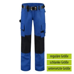 Tricorp 502009 Arbeitshose Canvas Cordura-Besatz, Reguläre Größe, Royalblau-Marine