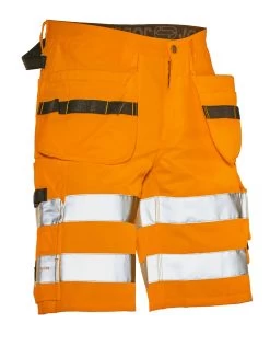 Jobman 2207 Arbeits Kurze Hose Hi-Vis, Reguläre Größe, Orange