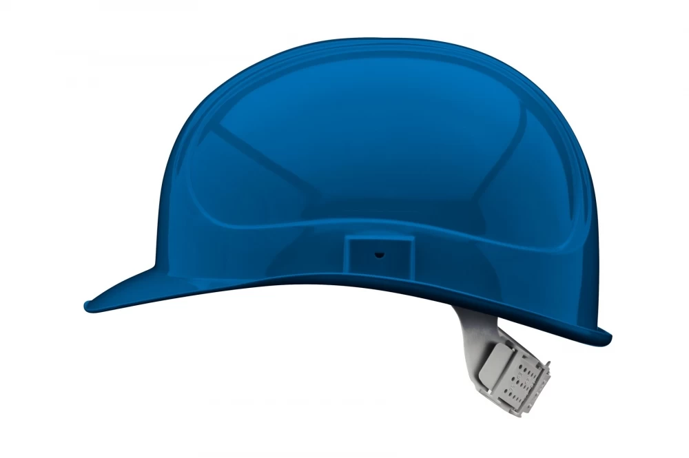 VOSS HELME Elektriker Helm Aus Polyethylen - K-90/6 Mit Kunststoff-Innenausstattung, Signalblau