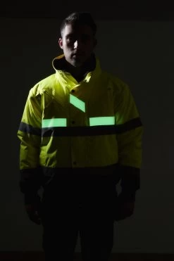 Portwest G465 - Glowtex™ Warnschutz 3-in-1 Pilotenjacke, Reflektierend, Kältebeständig, Wasserdicht, Gelb-Marine -Arbeitsschutzkleidung Geschäft DF82D273 02A9 E2D0 66ED 35F9F20BDF29