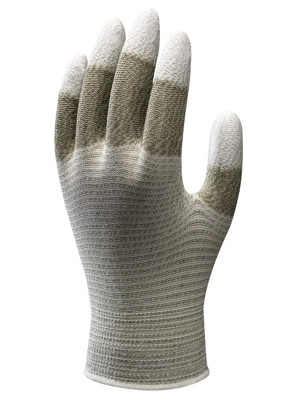 SHOWA AO160 Antistatische Arbeitshandschuhe Mit PU-Beschichtung (10 Paare In Paket), Grau-Weiss 3 SHOWA AO160 Antistatische Arbeitshandschuhe Mit PU-Beschichtung (10 Paare In Paket), Grau-Weiss