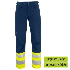 ProJob 6533 WARNSCHUTZ ARBEITSHOSE EN ISO 20471 KLASSE 1, Reguläre Größe, Gelb/marine