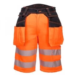 Portwest PW343 - PW3 Warnschutz Shorts, Orange-Schwarz