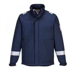 Portwest MV73 - Modaflame Softshell-Jacke, Marine