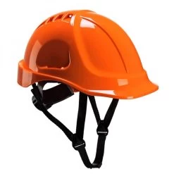 Portwest PS55 - Endurance Schutzhelm Mit 4-Punkt-Kinnriemen Für Allgemeine Arbeit, Orange