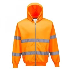 Portwest B305 - Warnschutz-Sweatshirt Aus Polyester Und Baumwolle Mit Reflexstreifen, Orange