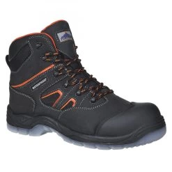 Portwest FC57 - Portwest Compositelite Sicherheitshochschuhe S3 SRC HRO Aus Nubuk, Wasserdicht, Metallfrei, Schwarz