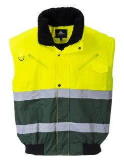 Portwest C565 - X Warnschutz 3-in-1 Pilotenjacke Aus Polyester Mit Schutz Gegen Kälte, Reflektierend, Wasserdicht, Gelb-Gruen -Arbeitsschutzkleidung Geschäft F07B8283 EBF7 2C59 EE72 3644593A18CB
