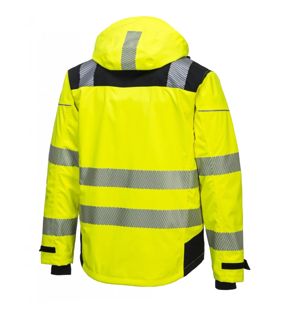 Portwest PW360 - PW3 Extreme Warnschutz-Softshell-Jacke, Reflektierend, Atmungsaktiv, Wasserdicht, Gelb-Schwarz 4 Portwest PW360 - PW3 Extreme Warnschutz-Softshell-Jacke, Reflektierend, Atmungsaktiv, Wasserdicht, Gelb-Schwarz – Bild 2