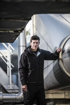 ProJob 3425 ARBEITS REGENJACKE Wasserdicht, Winddicht, Atmungsaktiv, Schwarz -Arbeitsschutzkleidung Geschäft F7012C8F 69B4 5582 1876 94B1F1C95F72