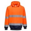 Portwest B316 - Zweifarbiges Warnschutz-Sweatshirt Aus Polyester Und Baumwolle Mit Kapuze, Reflektierend, Orange-Marine -Arbeitsschutzkleidung Geschäft F8E3A2A1 6D0A 7152 580F 79B351A126EC