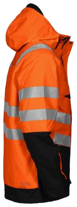 ProJob 6418 Arbeits Warnschutz GEFÜTTERTE JACKE EN ISO 20471 KLASSE 3 Wasserdicht, Winddicht, Orange/schwarz -Arbeitsschutzkleidung Geschäft FA1F89AF 1775 C75F 6740 8A56B4825ED6