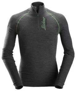 Snickers 9441 Nahtloses Wolle Langarm-Shirt, Grau