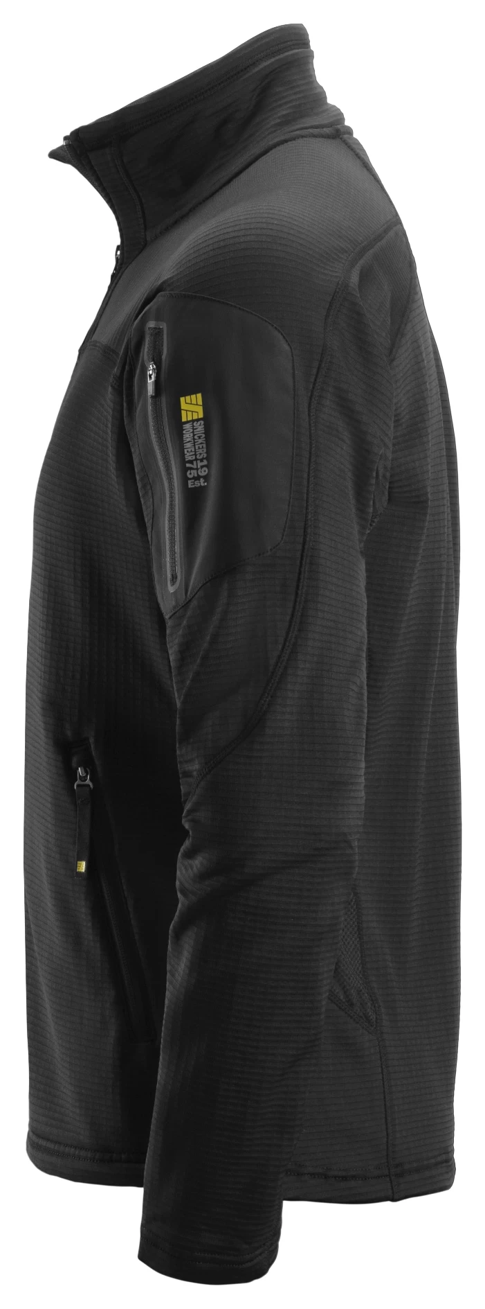 Snickers 9438 Body Mapping Mikro Fleece Arbeitsjacke, Schwarz 6 Snickers 9438 Body Mapping Mikro Fleece Arbeitsjacke, Schwarz – Bild 4