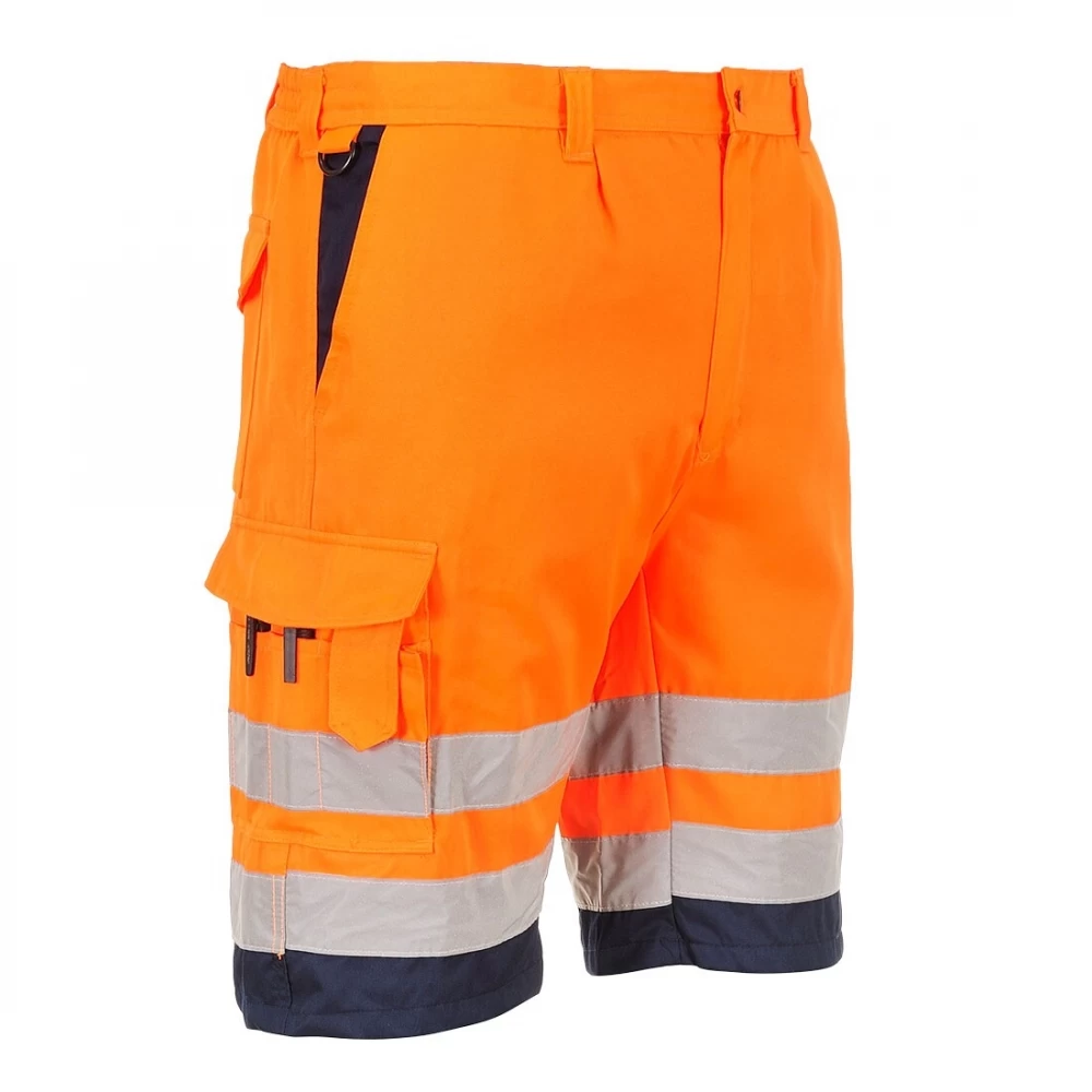 Portwest E043 - Warnschutz-Shorts Mit UV-Schutz, D-Ring, Orange-Marine 3 Portwest E043 - Warnschutz-Shorts Mit UV-Schutz, D-Ring, Orange-Marine